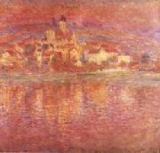 Claude Monet Vetheuil Setting Sun painting
